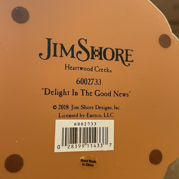 Jim Shore Heartwood Creek "Delight In The Good News" Angel Christmas Large 2018 - Picture 4 of 5